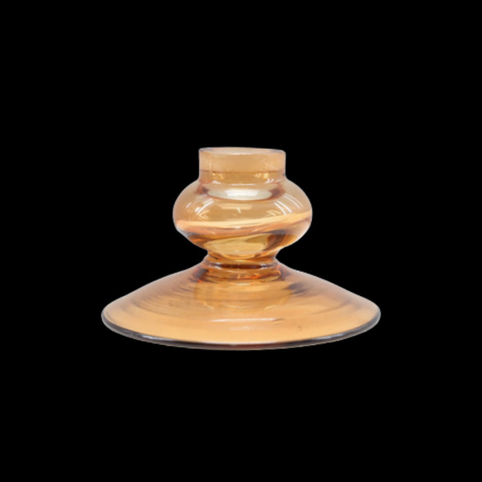 À la Glass candle holder small coral