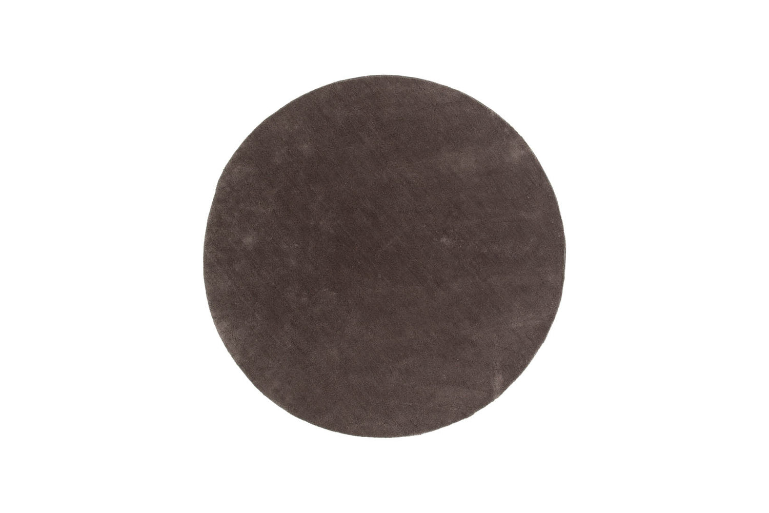 Hioshop Undra vloerkleed Ø200 cm polyester donkergrijs.