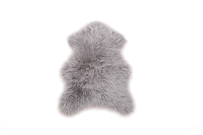 Hioshop Katy lamsvel geïmiteerd 90x60cm grijs.