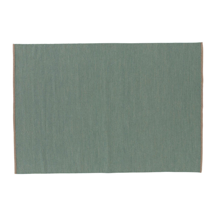 Hioshop Jaipur vloerkleed 300x200 cm wol olijfgroen.