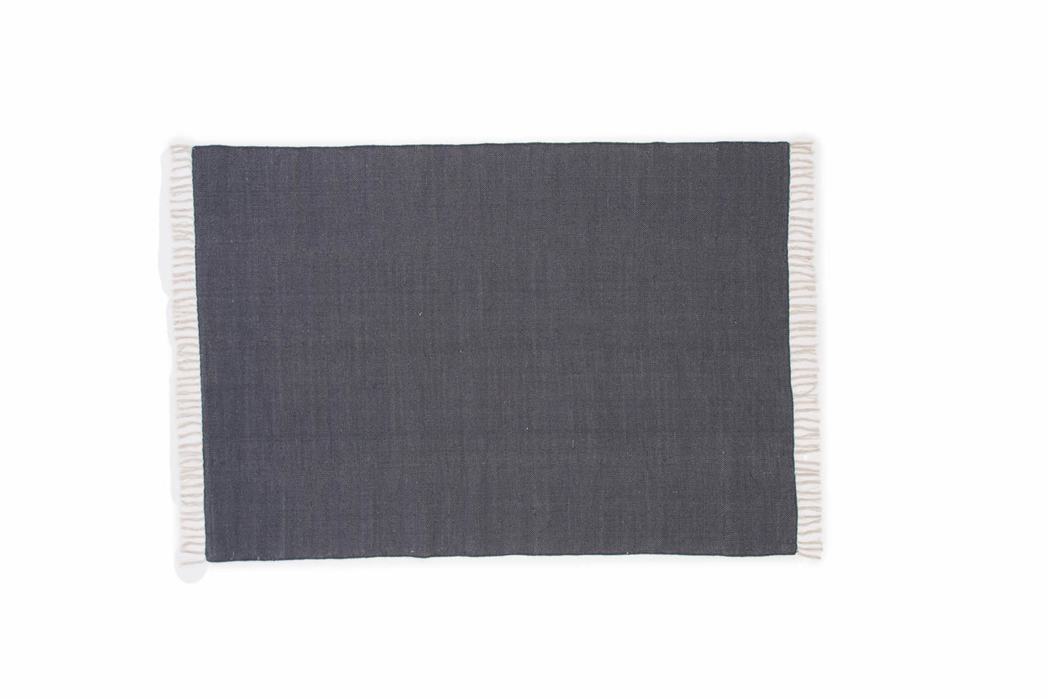 Hioshop Panipat vloerkleed 240x170 cm katoen donkergrijs.