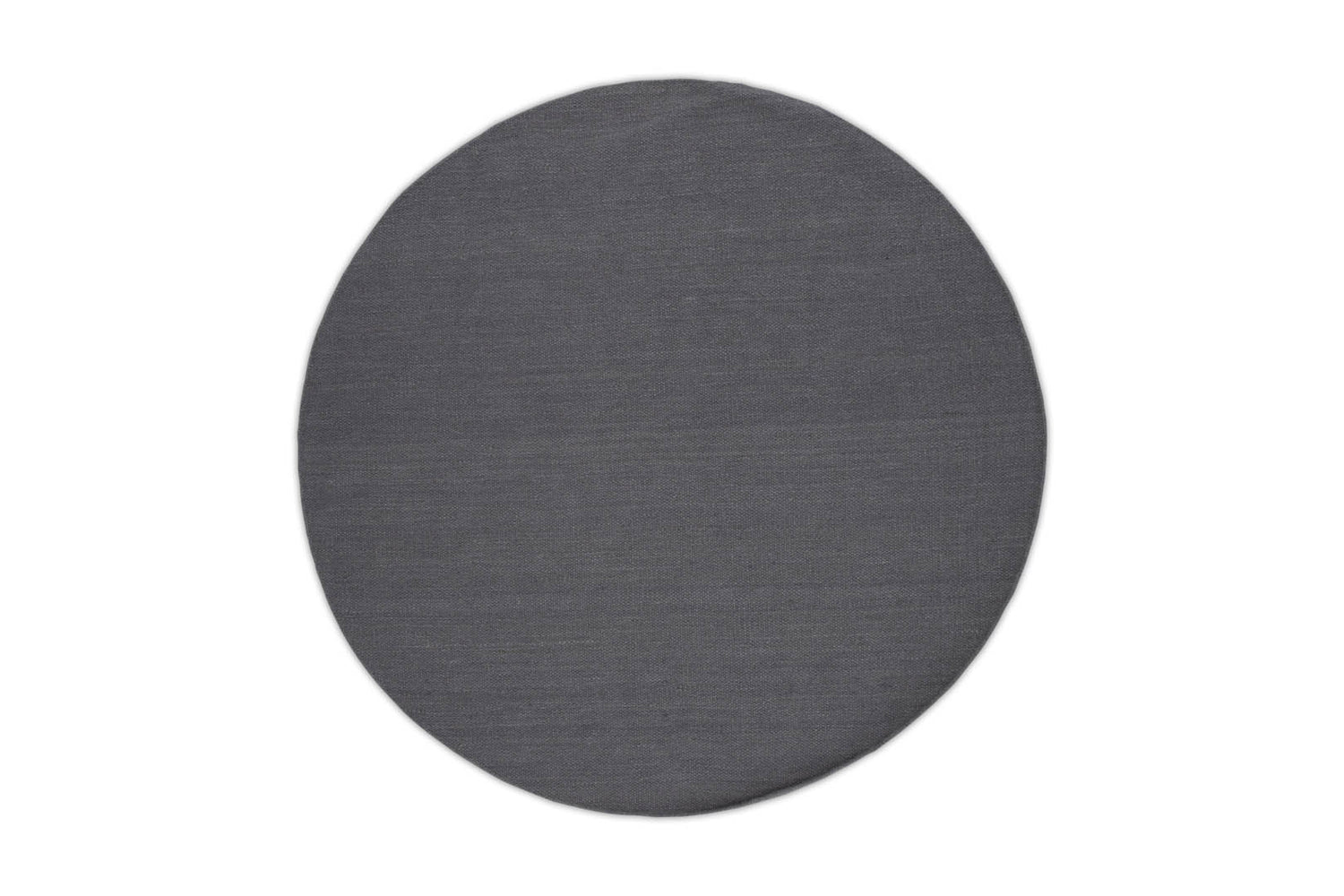 Hioshop Jaipur vloerkleed Ø200 cm wol lichtgrijs.