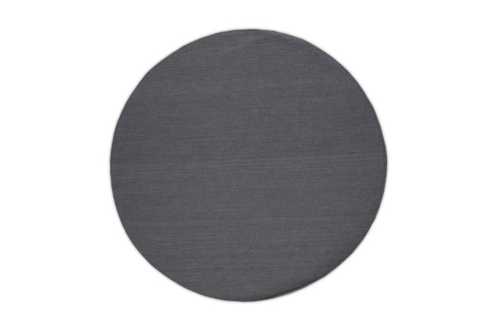 Hioshop Jaipur vloerkleed Ø200 cm wol lichtgrijs.