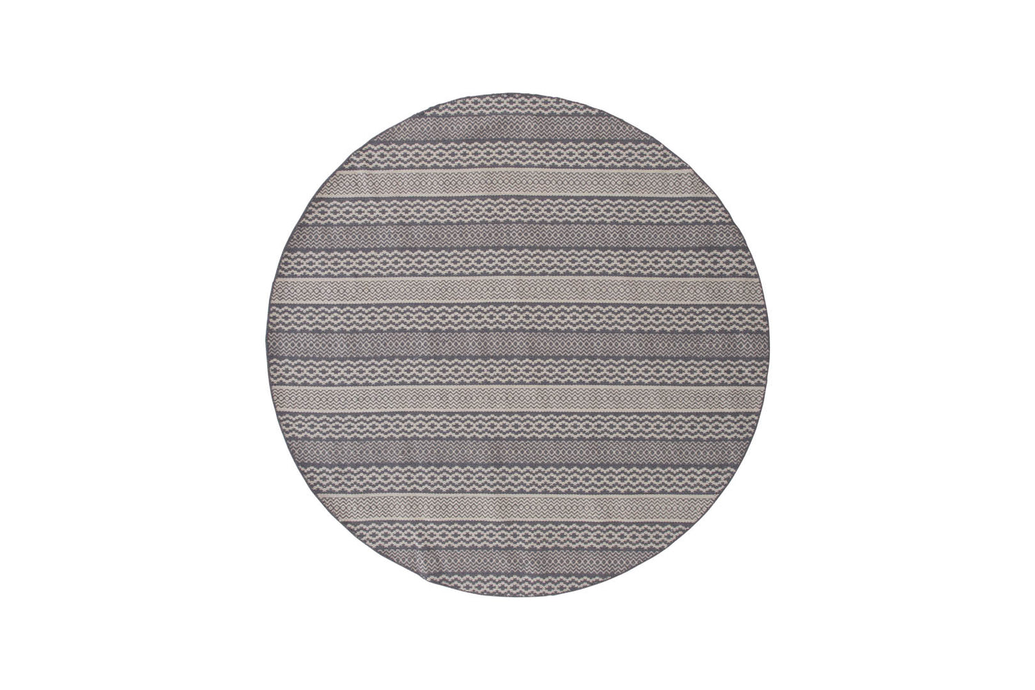 Hioshop Sishu vloerkleed Ø200 cm wol lichtgrijs.