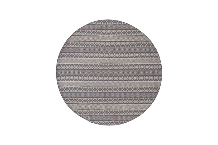 Hioshop Sishu vloerkleed Ø200 cm wol lichtgrijs.