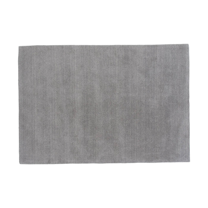 Hioshop Ulla vloerkleed 350x250 cm wol lichtgrijs.