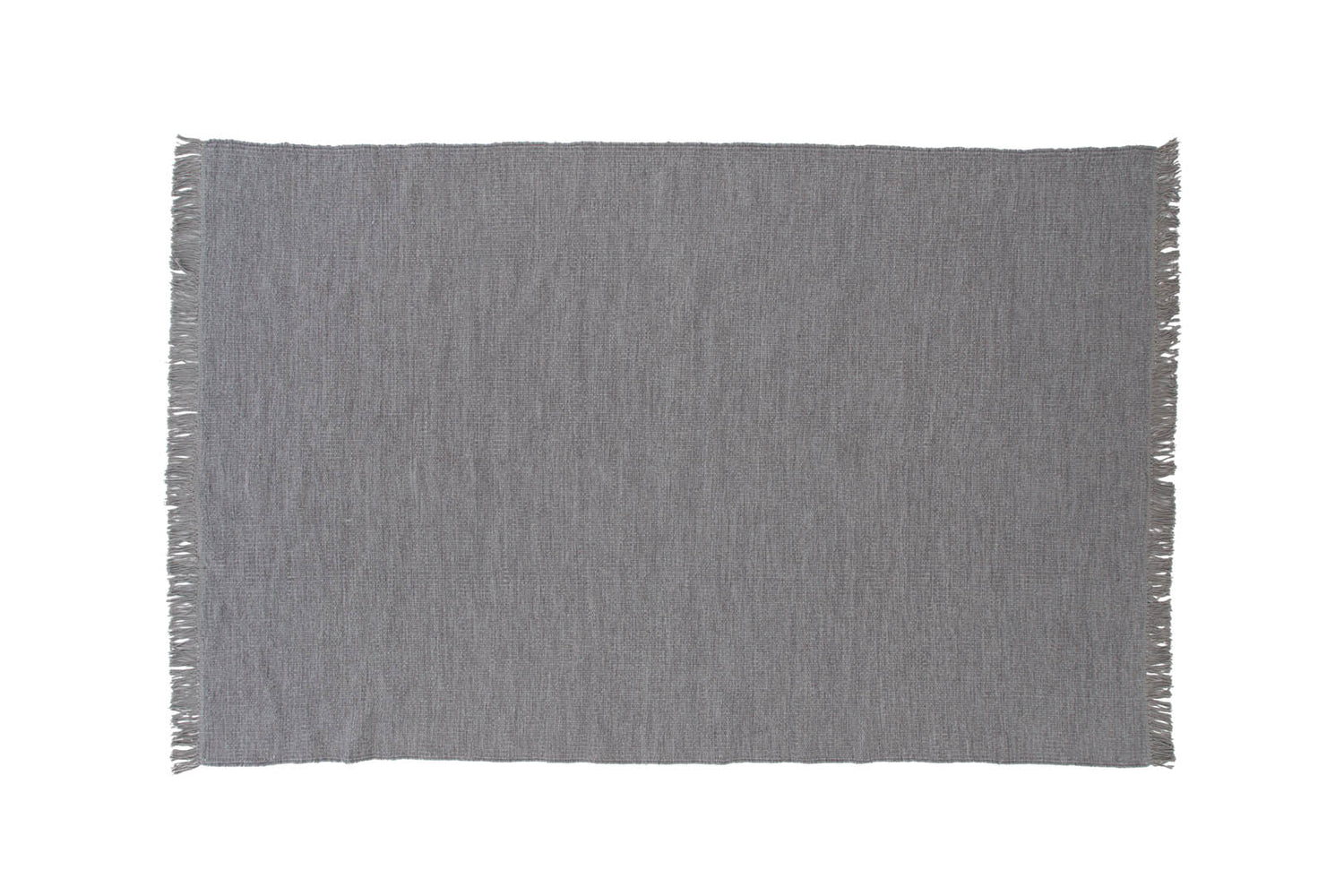 Hioshop Cyrus vloerkleed 230x160 cm wol grijs.