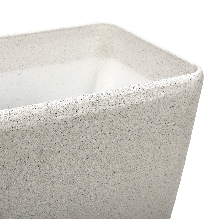 Beliani - BARIS - Bloempot set van 2 - Lichtbeige - Stenenmix