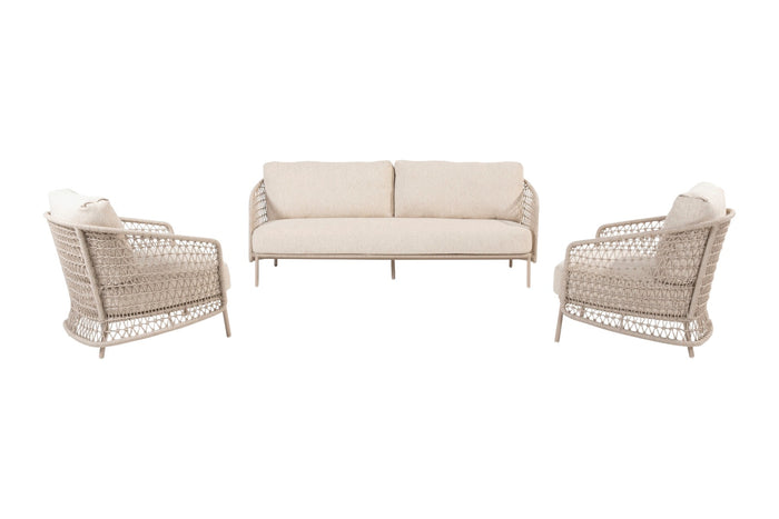 Puccini stoel-bank loungeset - 3-delig