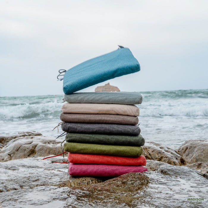 Madison - Bankkussen Sea blue canvas eco+ - Ca. 110x48 cm