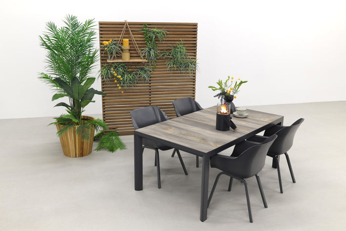 Hartman Sophie Xerix|Kings tuinset antraciet - 180x100 cm.