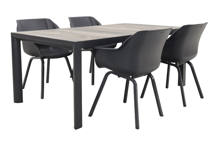 Hartman Sophie Xerix|Kings tuinset antraciet - 180x100 cm.