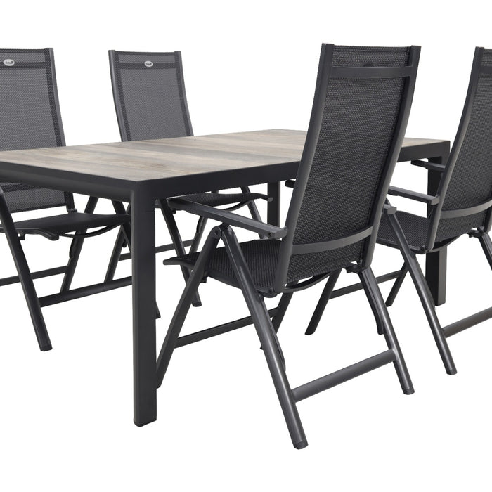 Hartman Roma|Kings tuinset antraciet - 180x100 cm.