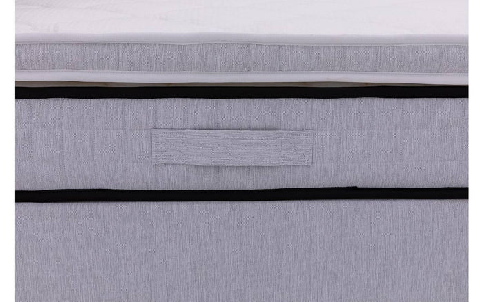 Goossens Boxspring Kaja - grijs - 180 x 212 cm cm