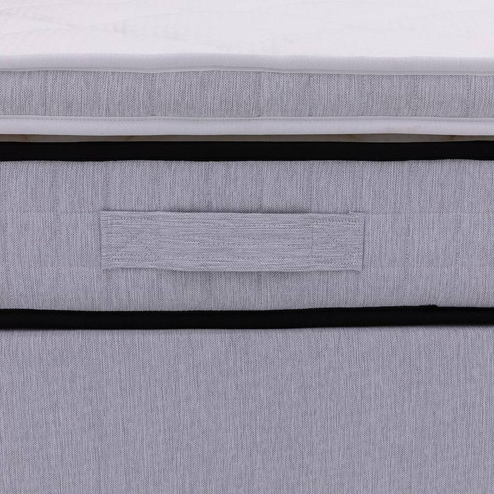 Goossens Boxspring Bjorn - grijs - 180 x 212 cm cm