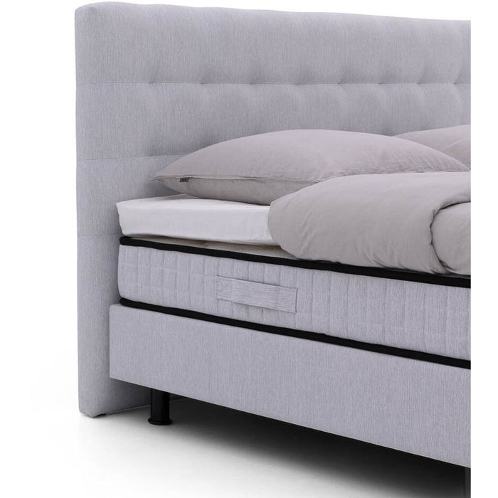 Goossens Boxspring Bjorn - grijs - 180 x 212 cm cm