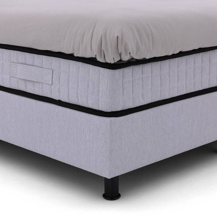 Goossens Boxspring Finn - grijs - 160 x 212 cm cm
