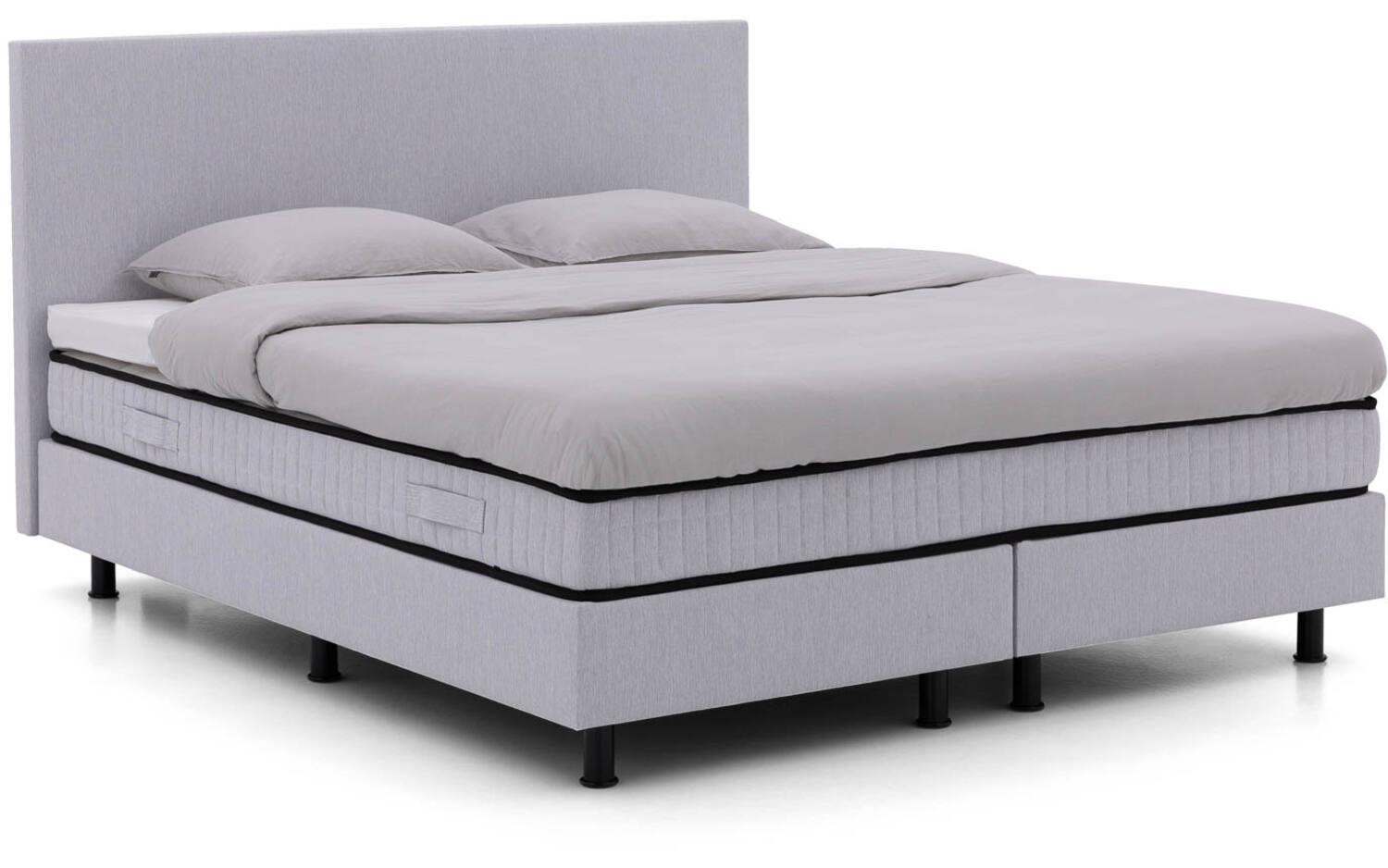 Goossens Boxspring Finn - grijs - 160 x 212 cm cm