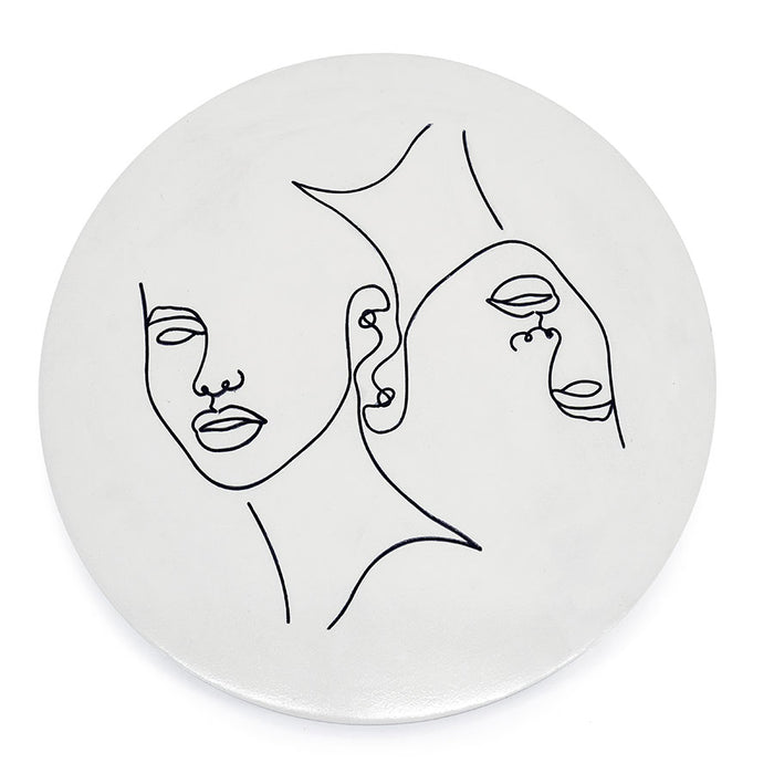 Furnilux - Wanddeco Abstract klein Clay - 45 x 45 x 2 cm