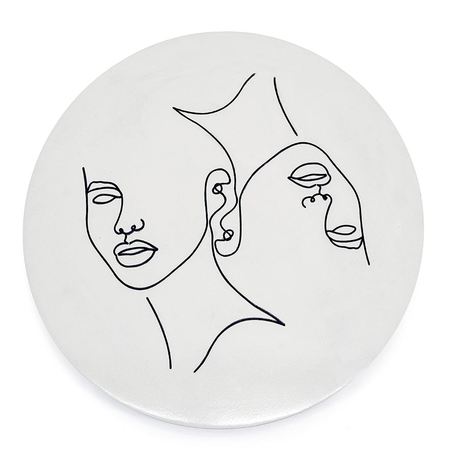 Furnilux - Wanddeco Abstract klein Clay - 45 x 45 x 2 cm