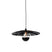 QAZQA LED Hanglamp leia - Zwart - Landelijk - D 46cm