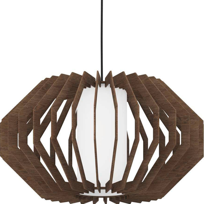 EGLO Rusticaria Hanglamp - E27 - Ø 45 cm - Zwart|Bruin|Wit