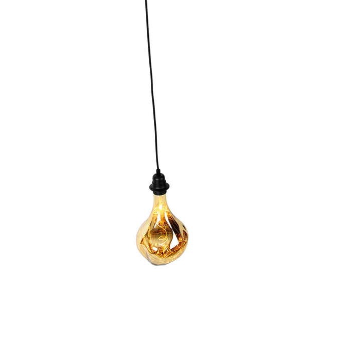 QAZQA LED Hanglamp cava luxe - Zwart - Modern - D 16.5cm
