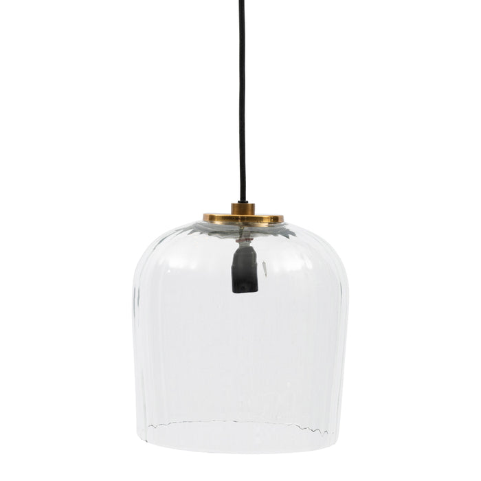 Riviera Maison Hanglamp Glas, Ronde bovenkant - Menton - Transparant