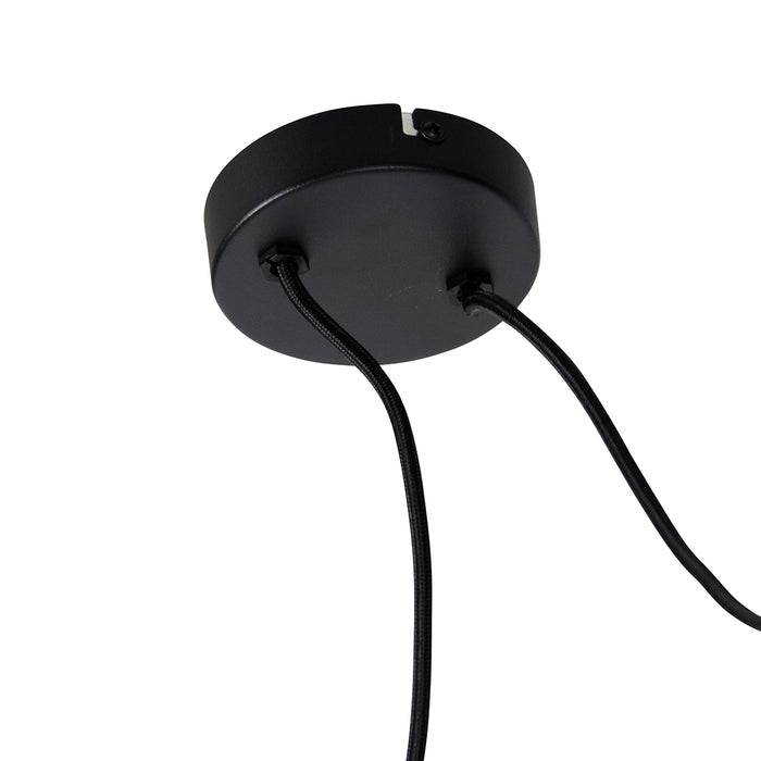 QAZQA LED Hanglamp cava luxe - Zwart - Modern - H 176cm