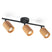 Home Sweet Home LED Opbouwspot Cork 3 - incl. dimbare LED lamp - zwart