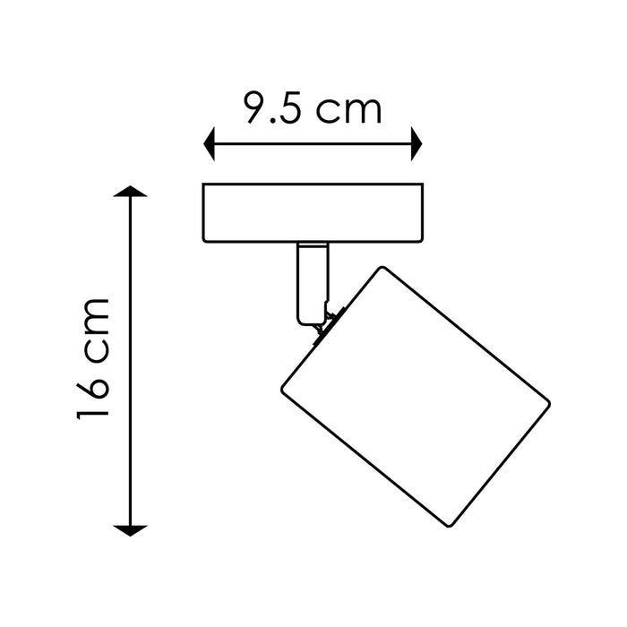 Home Sweet Home LED Wandspot Cork - incl. dimbare LED lamp - zwart