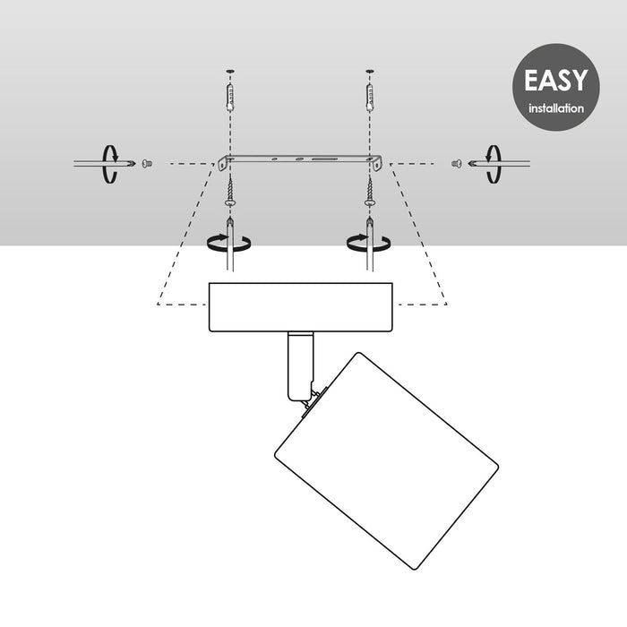 Home Sweet Home LED Wandspot Cork - incl. dimbare LED lamp - zwart