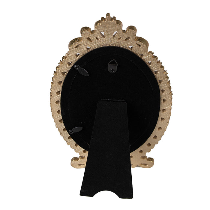 Clayre & Eef Fotolijst  10x15 cm Goudkleurig Kunststof Fotokader