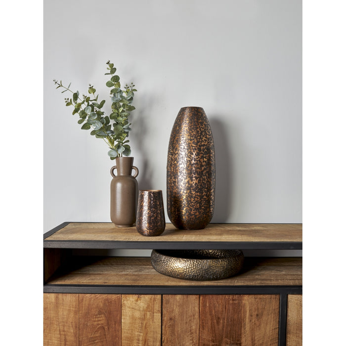 Light & Living Vaas Givron - Zwart - Metaal - 12x17x12cm (BxHxD)