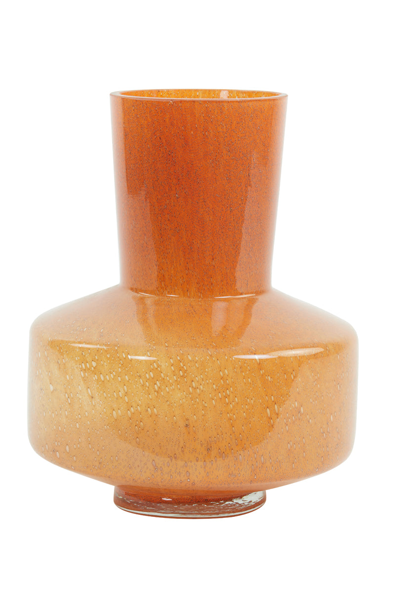 Light & Living Light&living Vaas Ø23,5x29,5 cm TRASMOS glas perzik