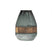 WOOOD Vaas Dave - Glas|Hout - Blauw|Groen - 26x19x19