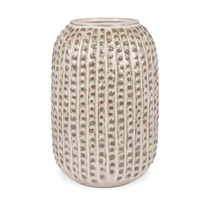 Artichok Linde vaas keramiek beige - Ø13 x 20 cm