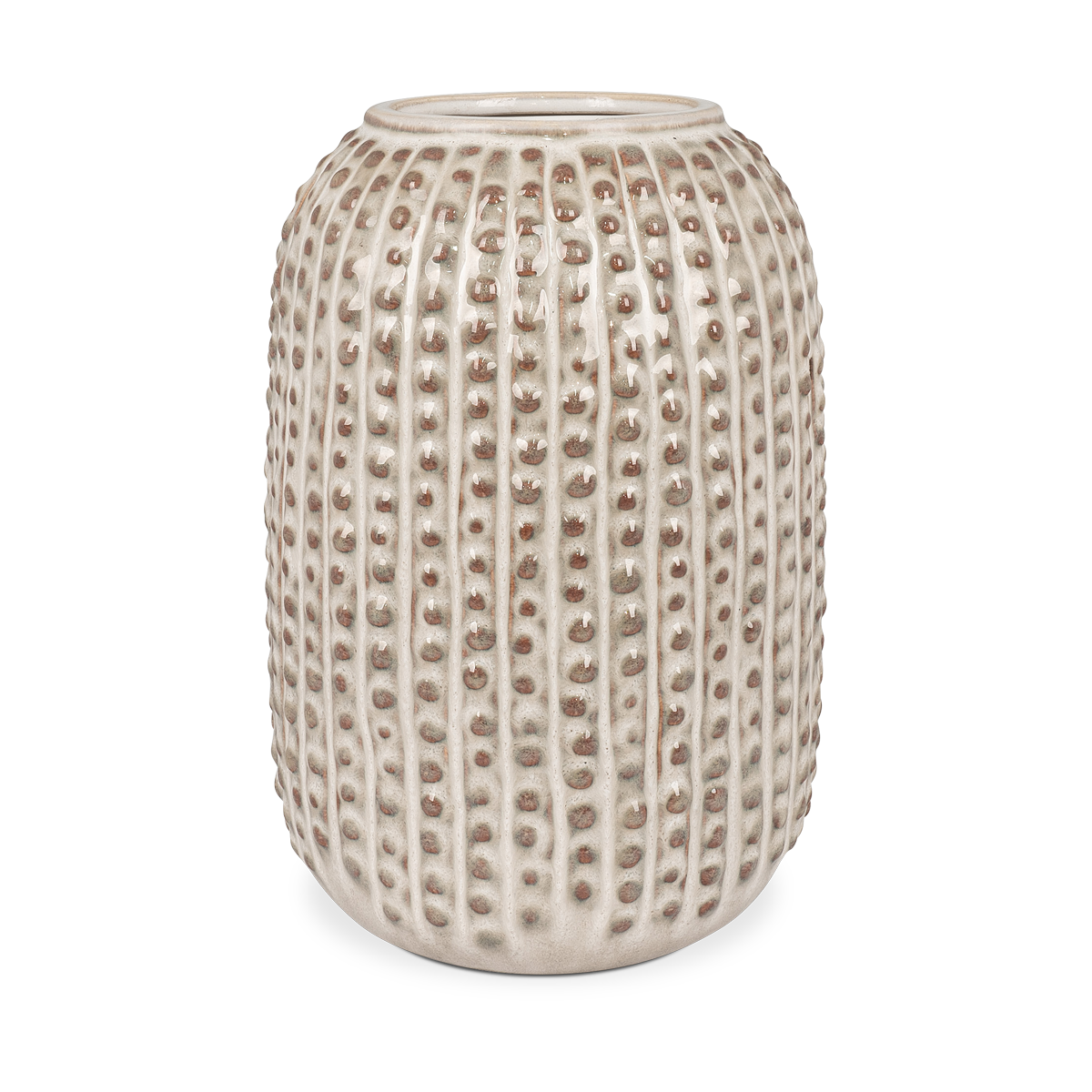 Artichok Linde vaas keramiek beige - Ø13 x 20 cm