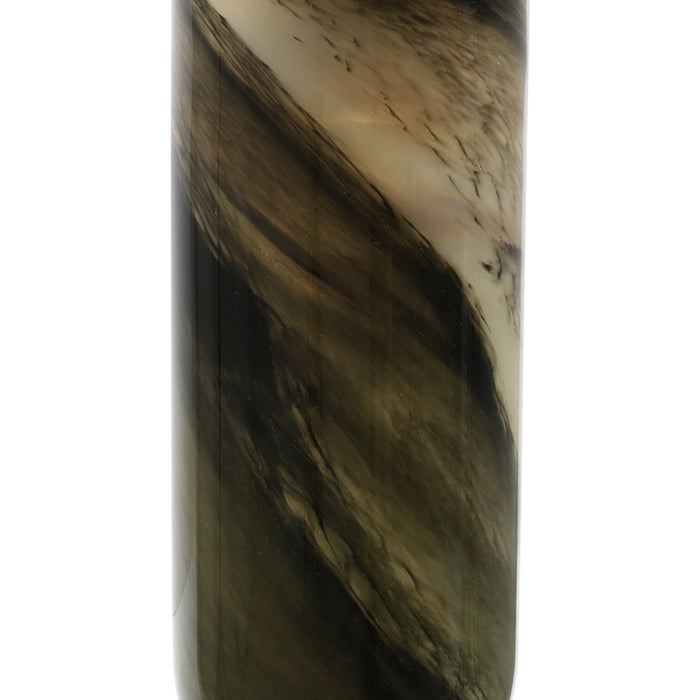 Light&living Vaas Ø20x51 cm ARABEL glas groen marmer print