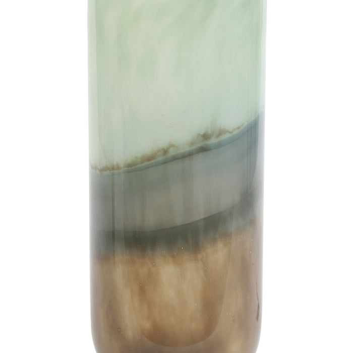 Light & Living Light&living Vaas Ø20x51 cm VIVE glas mint groen-grijs