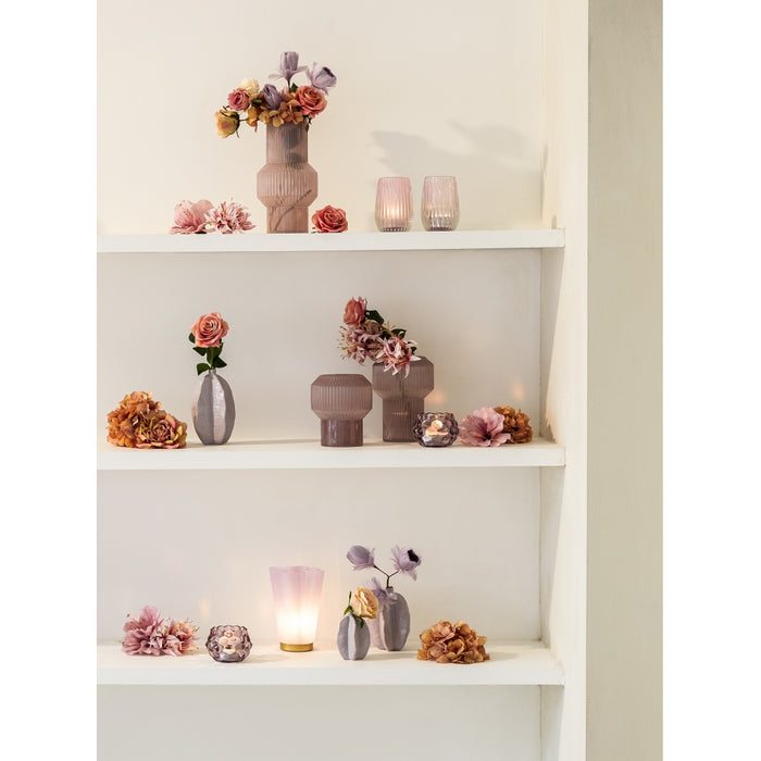 Light & Living Vaas Akosi S - Paars - Keramiek - 10x13x10cm (BxHxD)