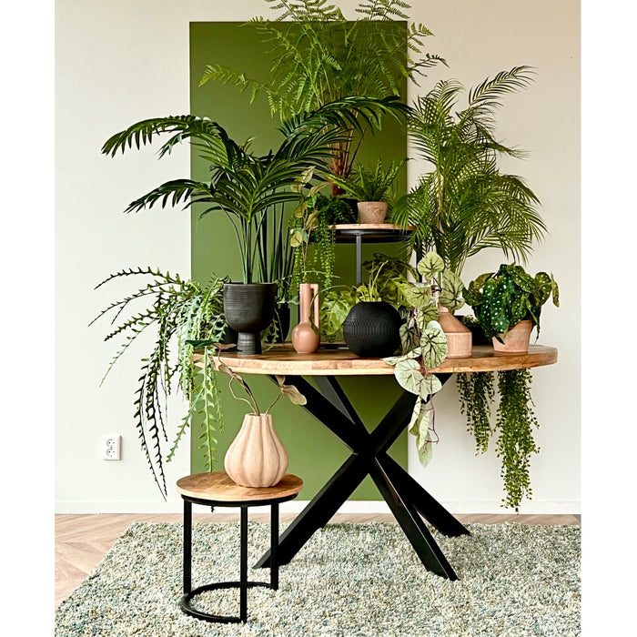 Light & Living Light&living Vaas deco Ø20x18,5 cm SKELD zwart