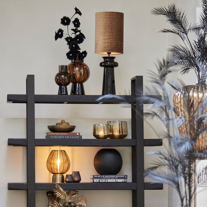 Light & Living Light&living Vaas deco Ø20x18,5 cm SKELD zwart