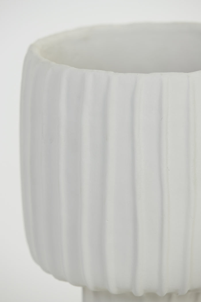 Light & Living Light&living Vaas deco Ø24x35 cm MAJA cement crème