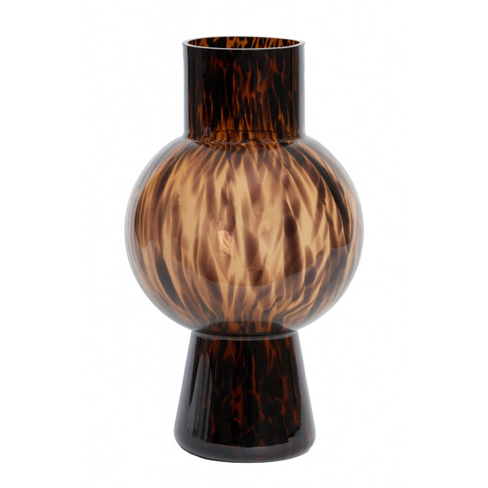 Light & Living Vaas Narra L - Bruin - Glas - 27x46x27cm (BxHxD)