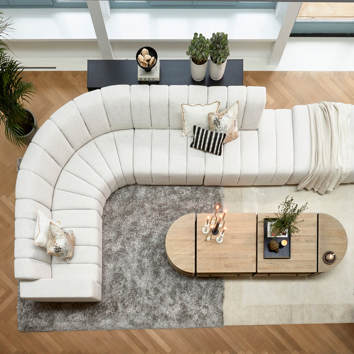 Riviera Maison Vloerkleed rechthoek - Cecil Rug Stone  340x240 - Grijs