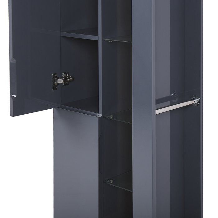 Beliani - FIGUERES - Badkamermeubel - Grijs - MDF