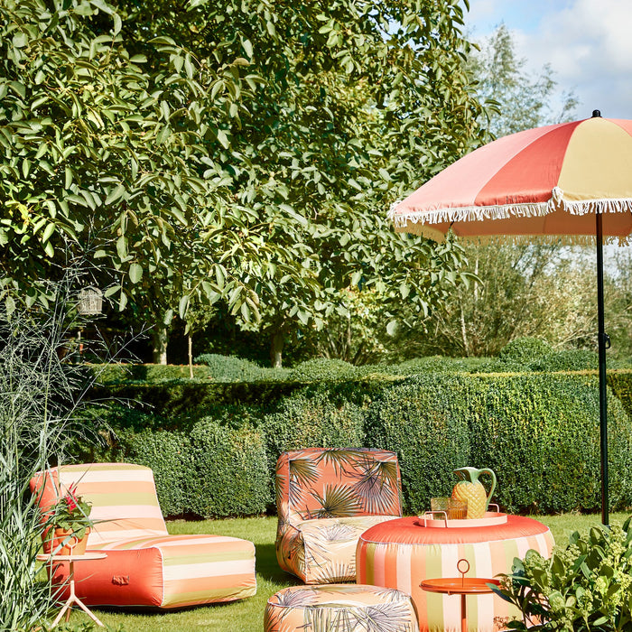 In The Mood Collection Parasol Gestreept - H238 x Ø220 cm - Oranje