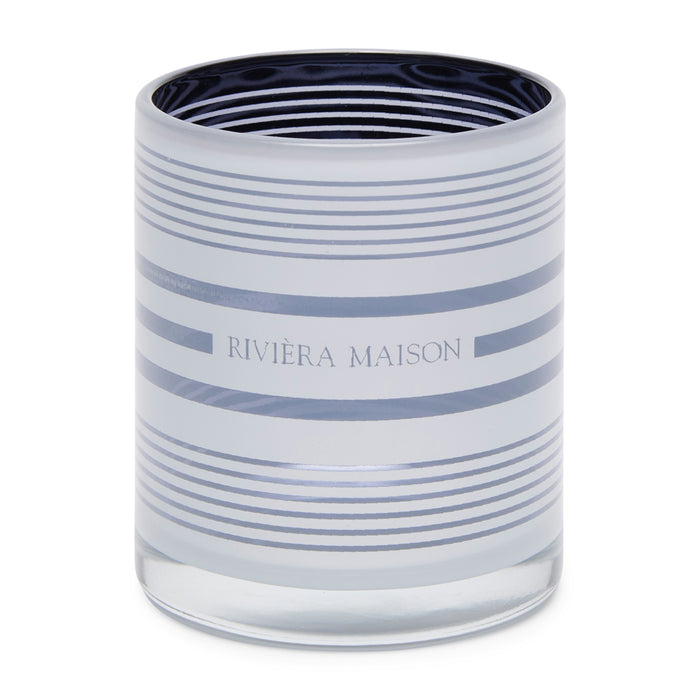 Riviera Maison Waxinelichthouder strepen - Stripe - Blauw