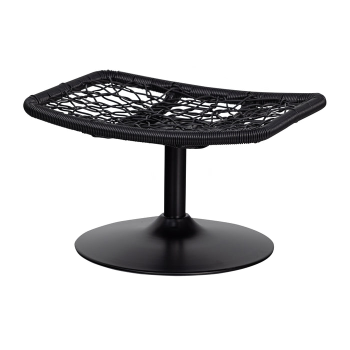 WOOOD Tuinhocker Vive - Rattan - Licht Bruin|Zwart - 37x63x46